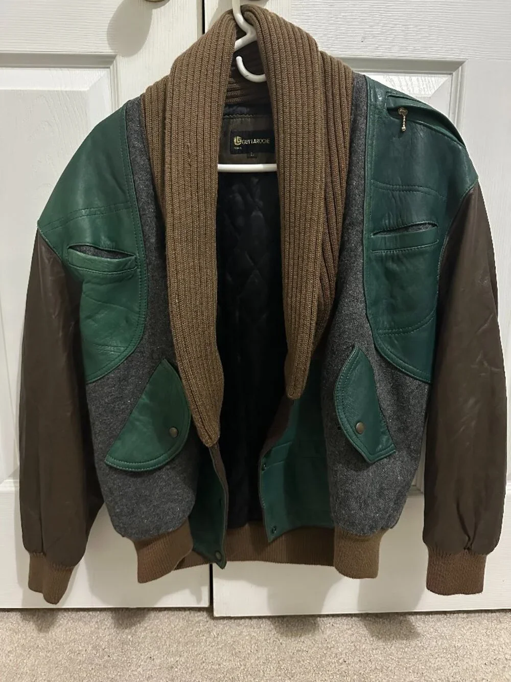 Vintage Guy Laroche Paris Large Bomber Jacket made in Korea